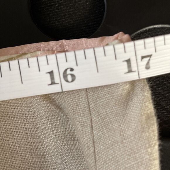 J Jill Women Skirt 16P Linen Mermaid Handkerchief Floral Embellished Cottage - Picture 9 of 12